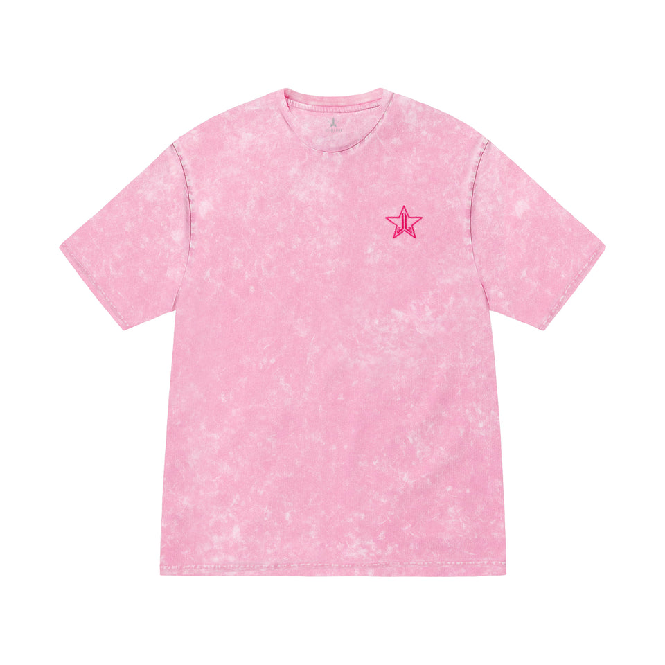 Pink Wash Dye Tee view 1