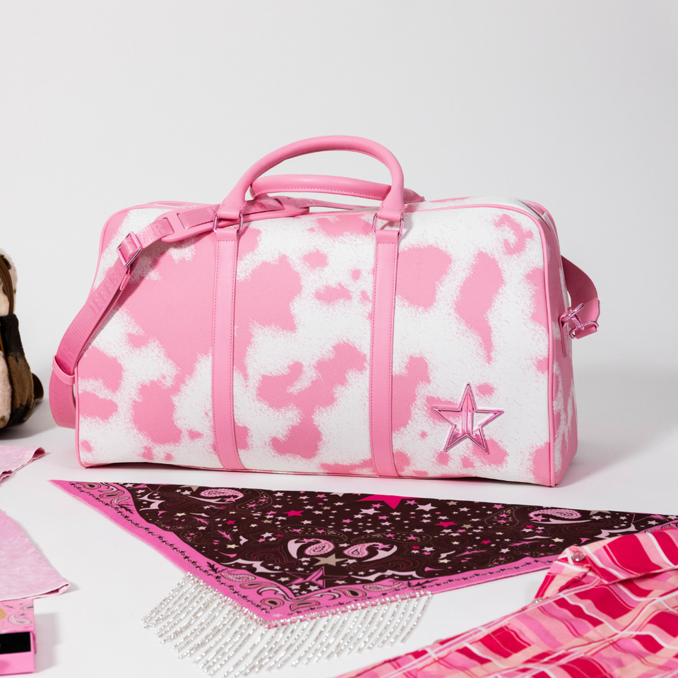 Limited Edition Cow Print Travel Weekender Bag view 2