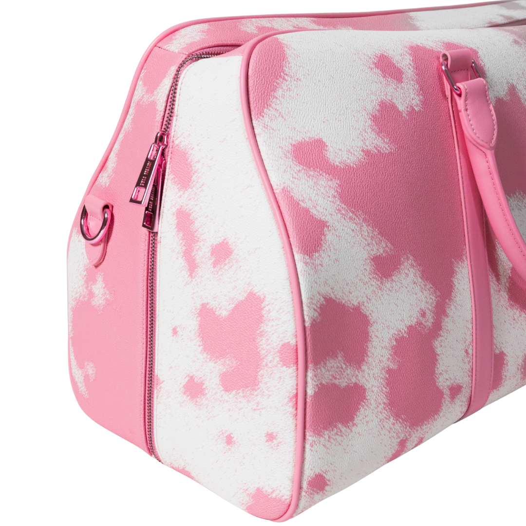 Limited Edition Cow Print Travel Weekender Bag