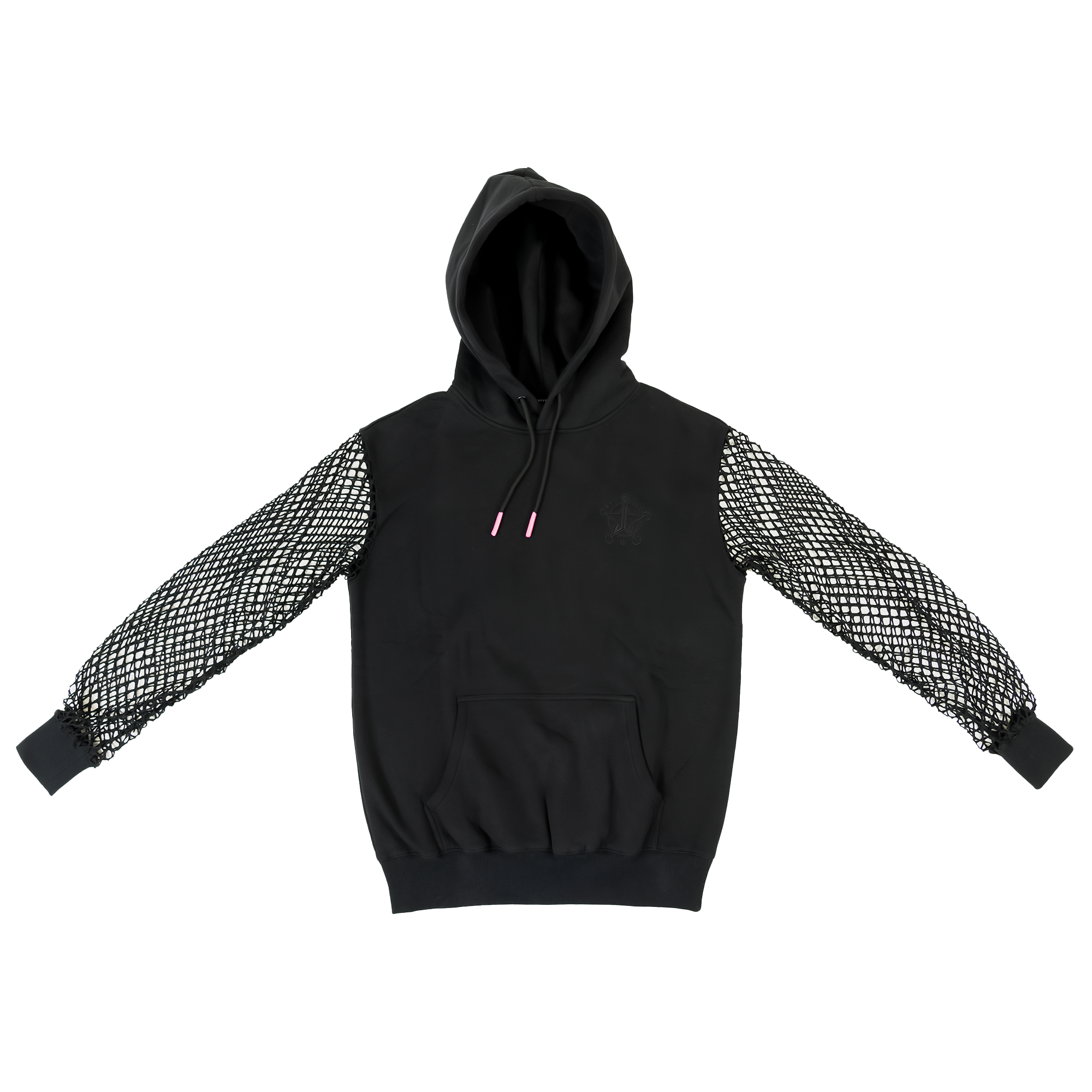 Black best sale fishnet hoodie