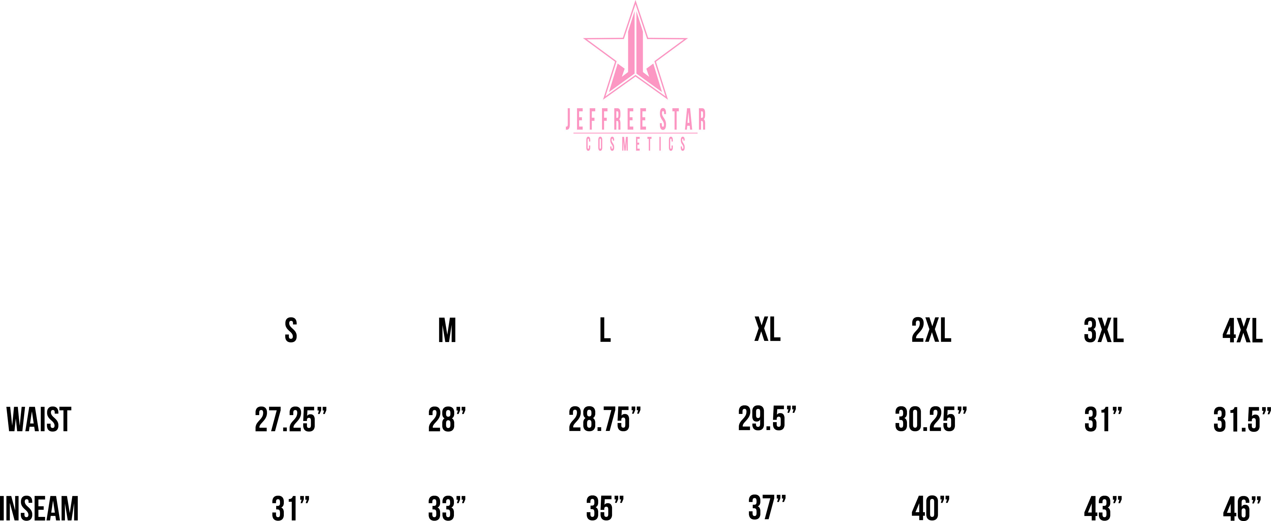 JEFFREE STAR Black & Pink Emblem Starred Joggers w/ Track