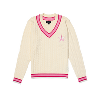 Cream Varsity Sweater