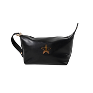 Faux Leather Snap Clip Bag