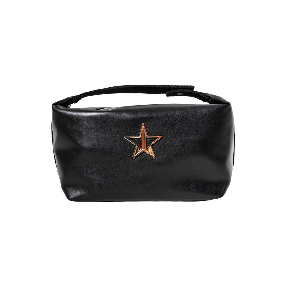 Faux Leather Snap Clip Bag
