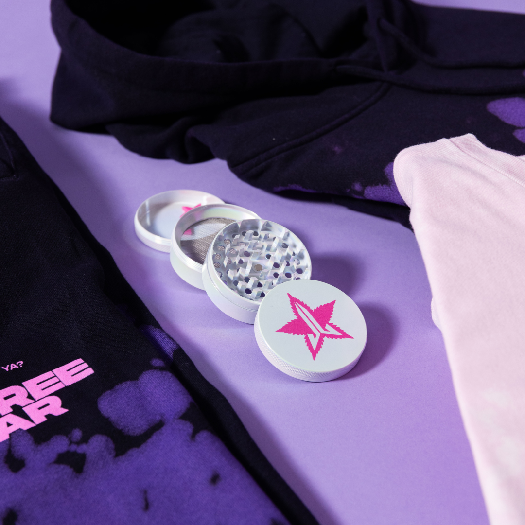 63mm White Pearlescent Grinder