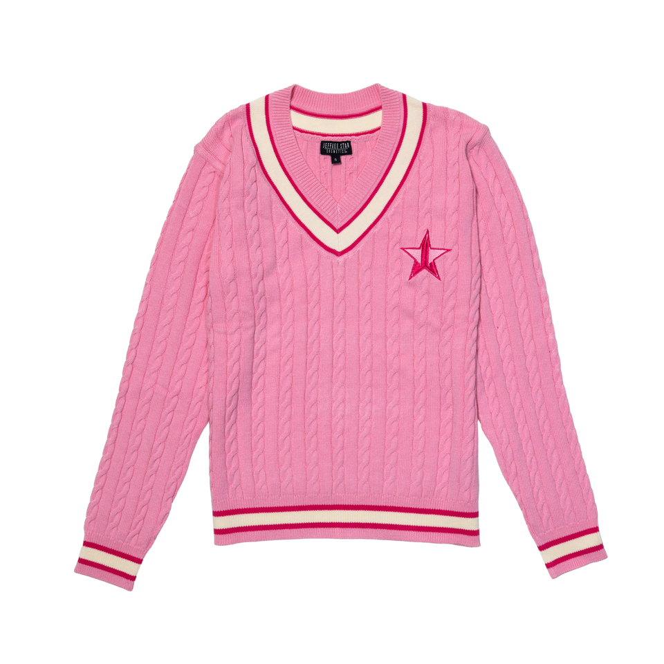 Pink Varsity Sweater