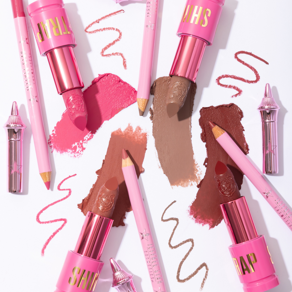 Customizable Velour Lip Liner & Cowgirl Queen Shiny Trap Lipstick Duo view 2