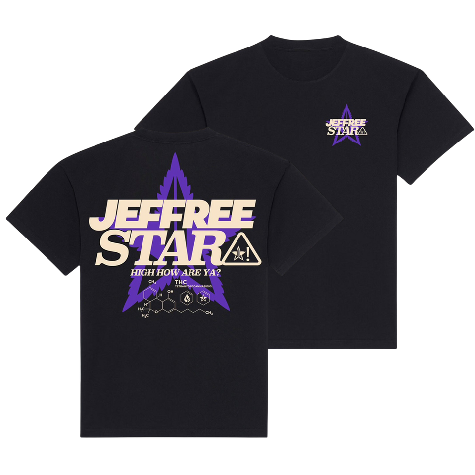 Hi, How Are Ya? THC Black Tee view 1