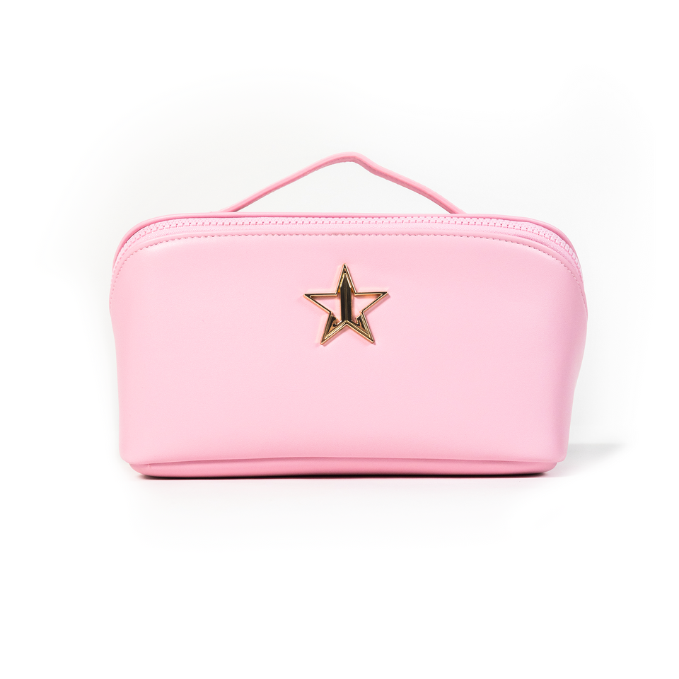 Rectangle Pink Makeup Bag