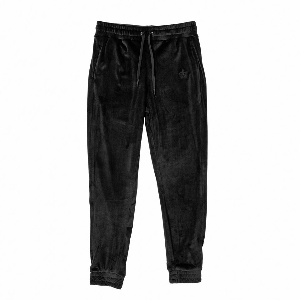 Black Velour Joggers Jeffree Star Cosmetics