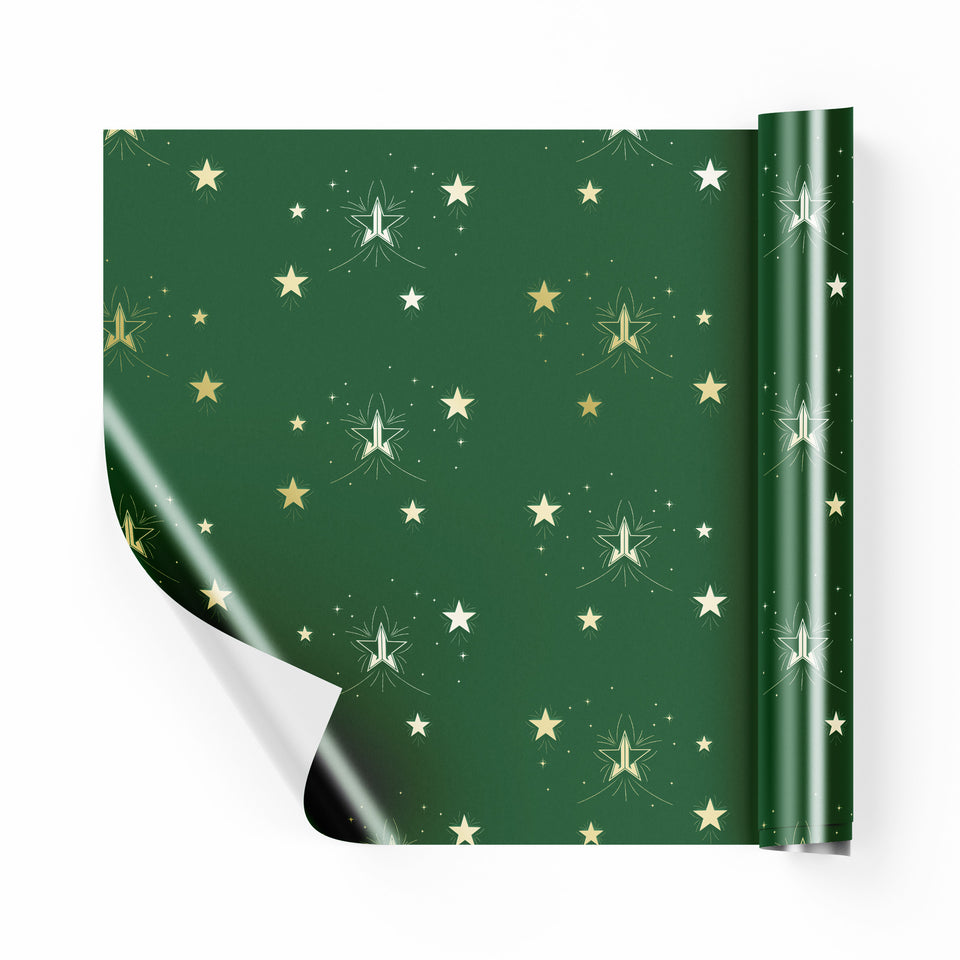 Green and Gold Wrapping Paper view 1