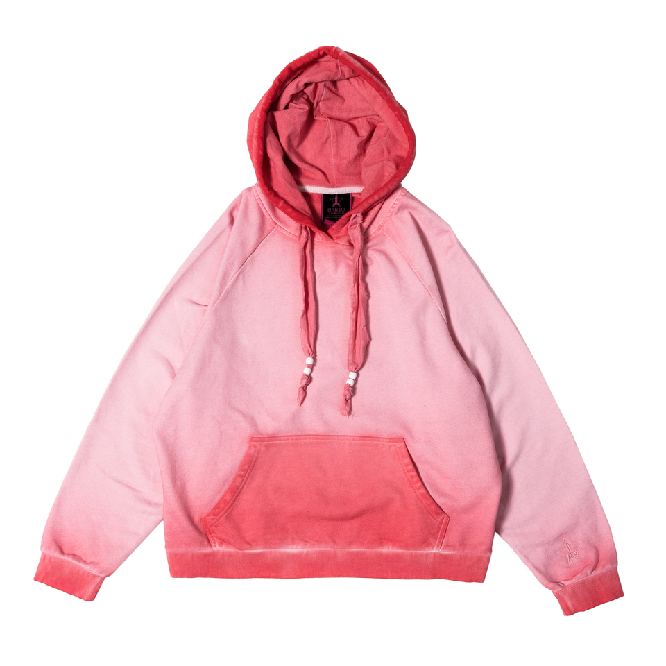 Pink dye hoodie sale