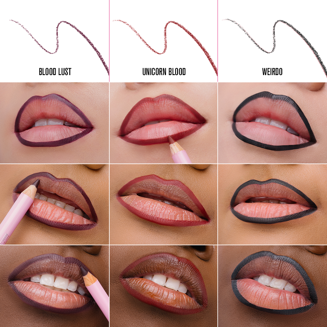 Gothic Velour Lip Liner Trio