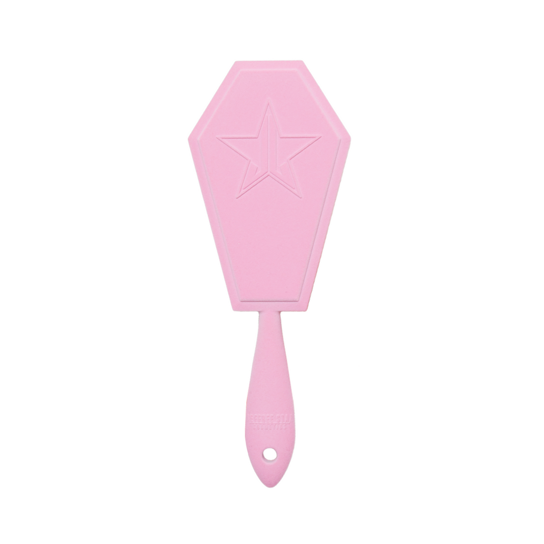 Diva Pink Velvet Coffin