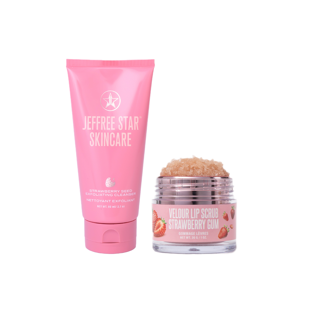 strawberry seeds exfoliant Strawberry Exfoliating Duo