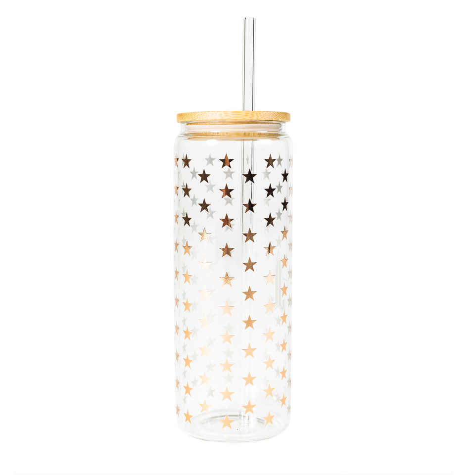 Iced Up Glass Tumbler