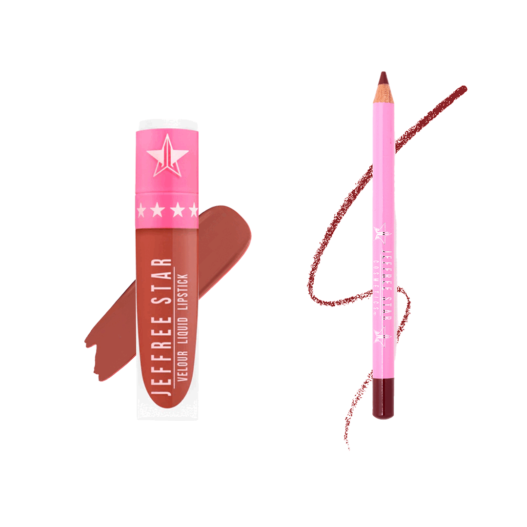 Customizable Velour Lip Liner & Velour Liquid Lipstick Duo