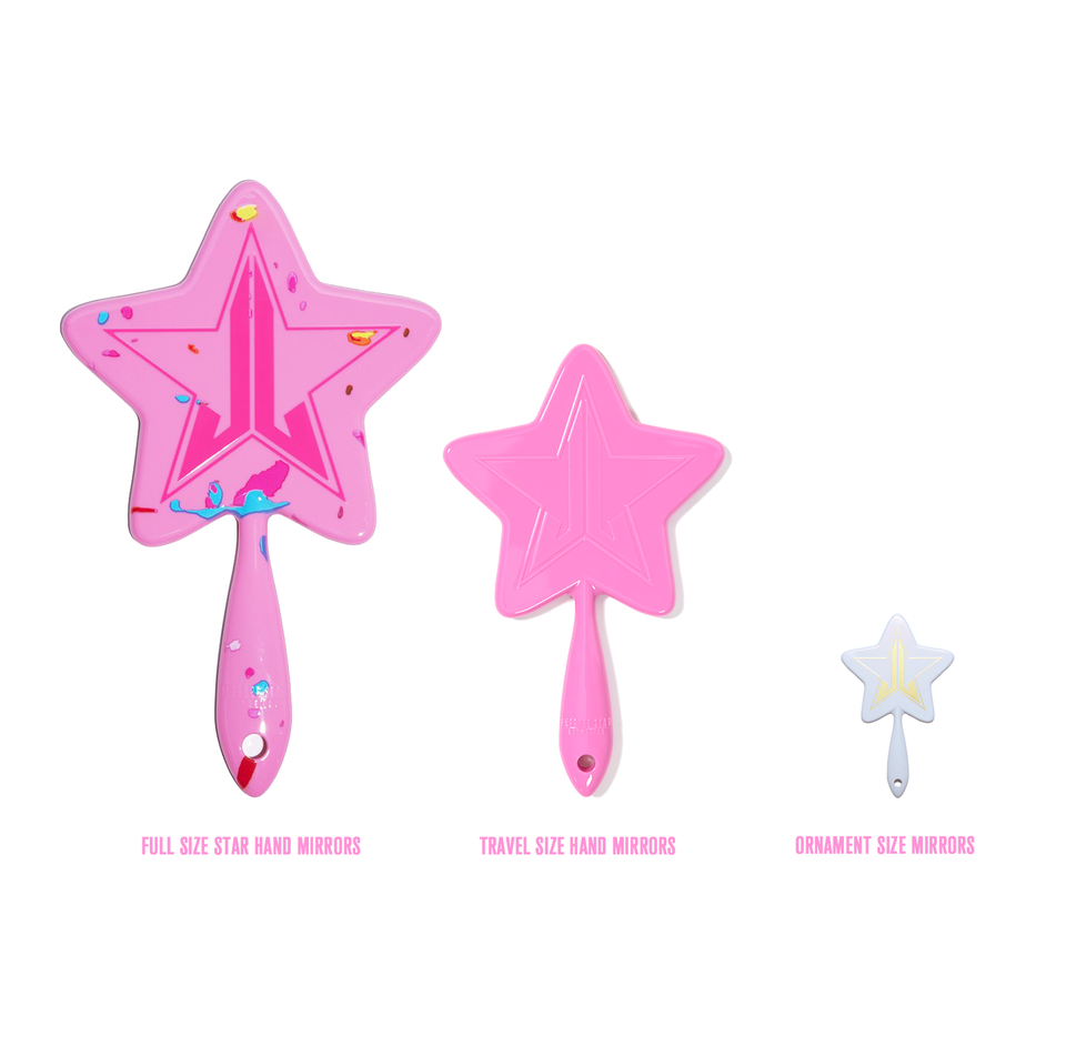 Comparative sizing for available Star Hand Mirrors on Jeffree Star Cosmetics